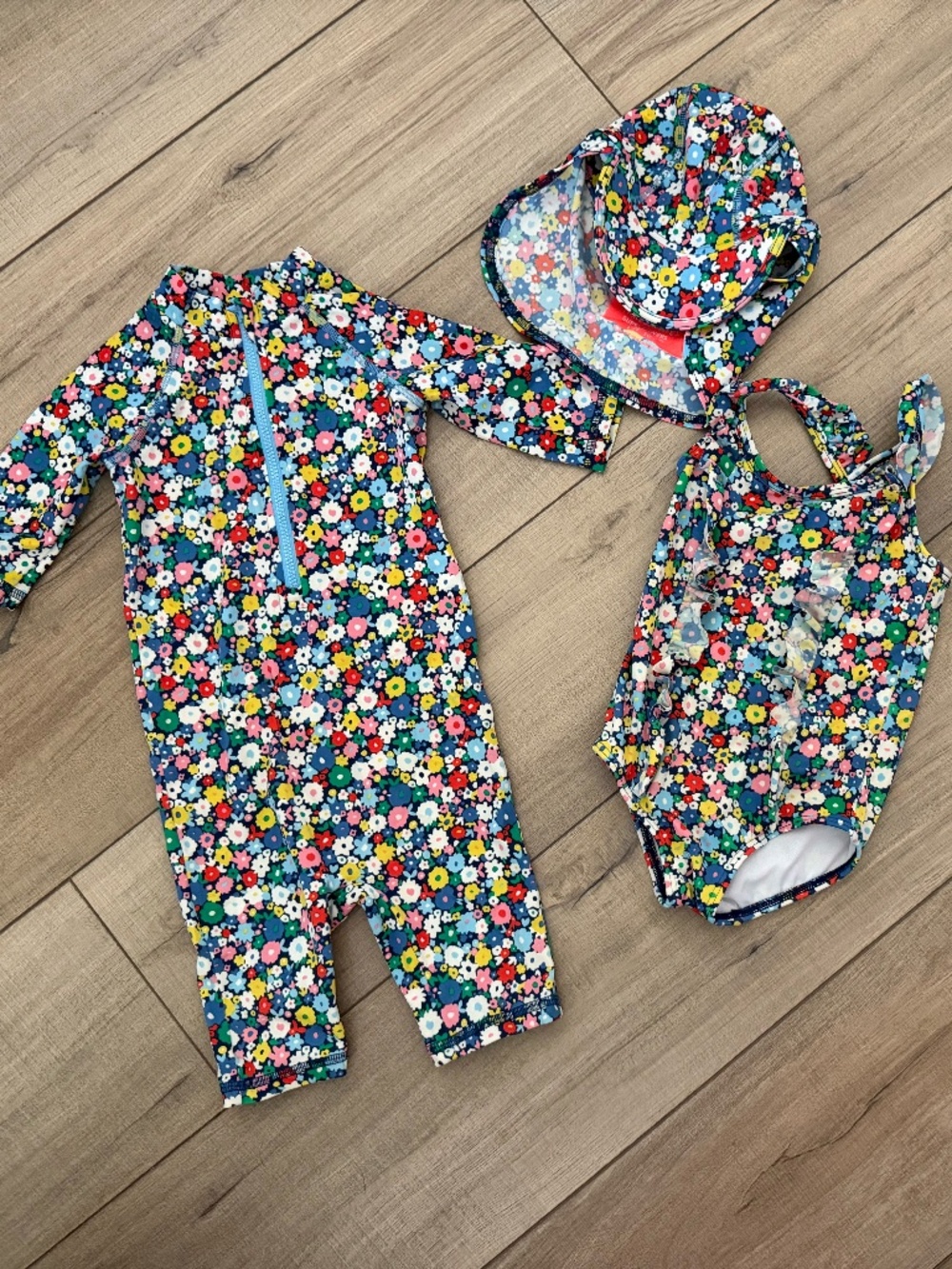 Baby Boden Floral Swim Bundle – 9-12 Months
